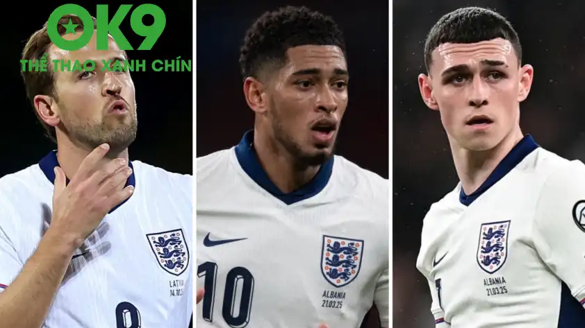 Không dễ để Kane - Bellingham - Foden cùng đá trên sân - Ảnh: BBC Không dễ để Kane - Bellingham - Foden cùng đá trên sân - Ảnh: BBC